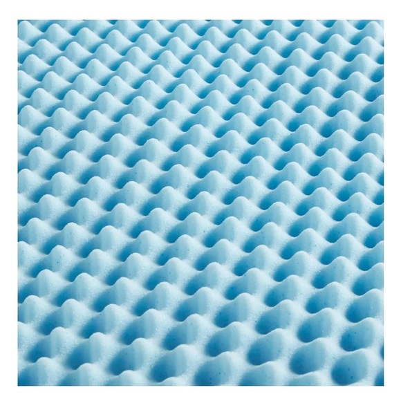 Sleep Philosophy Flexapedic 1.5-Inch Gel Memory Foam Twin Mattress Topper Blue - Picture 6 of 6
